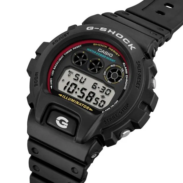 Casio G-Shock Digital Watch DW6900RL-1 Black - Red - Blue