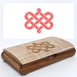 Celtic Heart - Engraved Valentine's Day Wooden Keepsake Box
