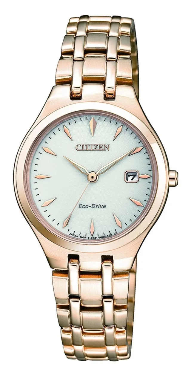 Citizen Rose Gold Eco-Drive Women's Watch EW2483-85B