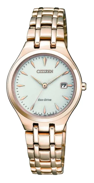 Citizen Rose Gold Eco-Drive Women's Watch EW2483-85B
