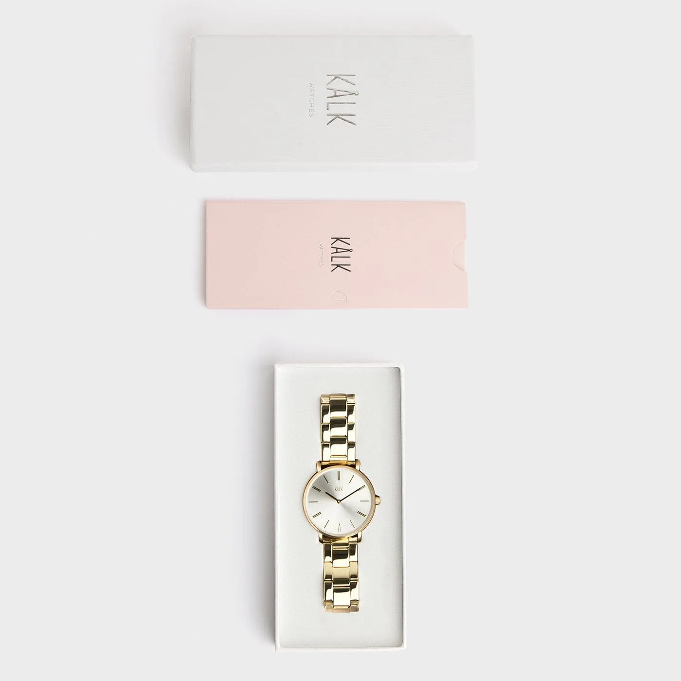 Classy Gold White Watch