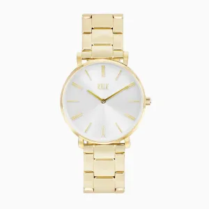Classy Gold White Watch