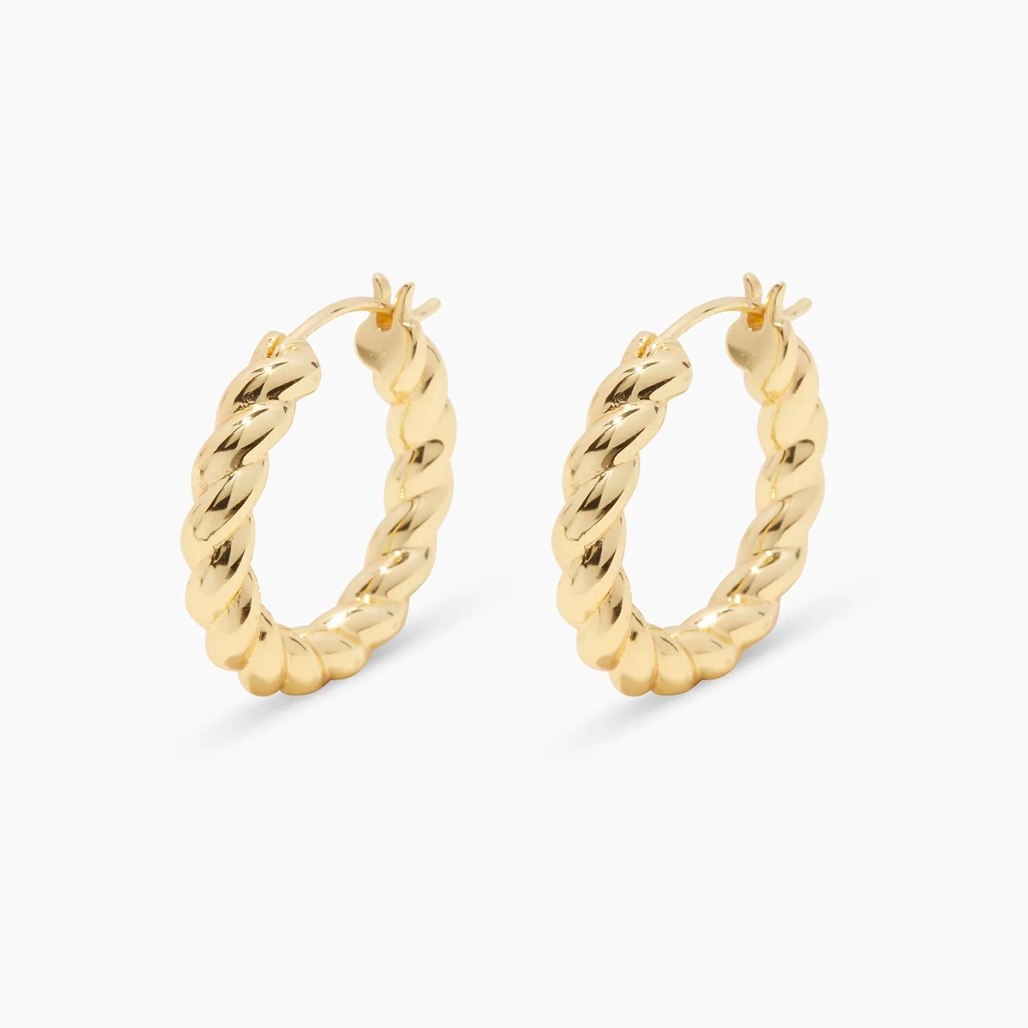 Crew Hoops in Gold