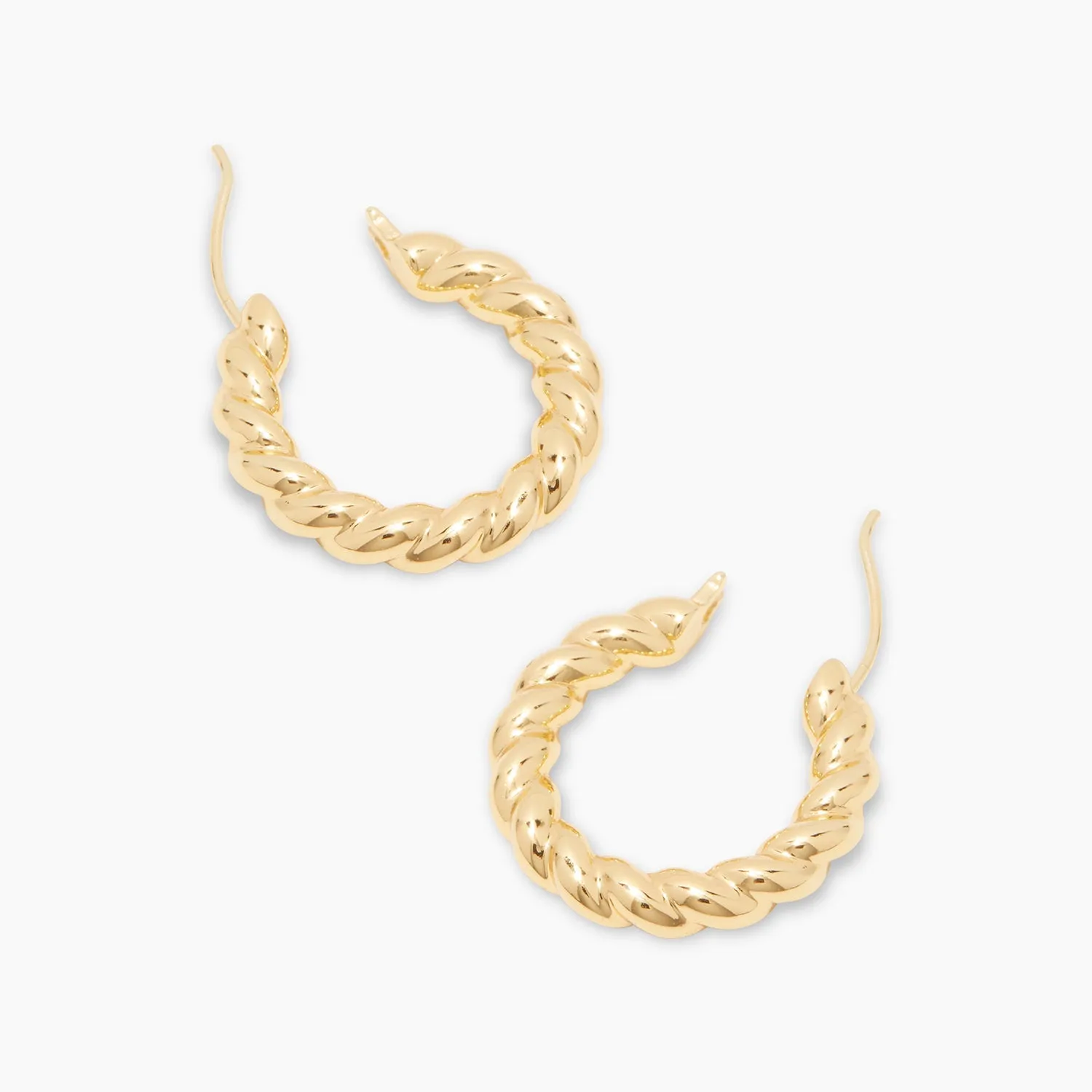 Crew Hoops in Gold