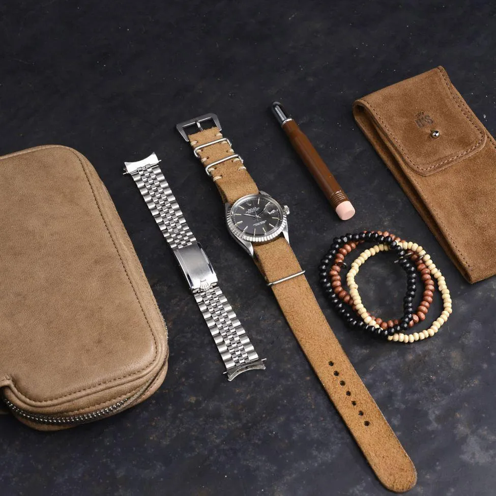 CURATED ROLEX DATEJUST 1600 SHADES OF GREY AND BROWN