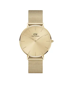Daniel Wellington Petite 36 mm Gold Dial Unisex Analogue Watch - DW00100475