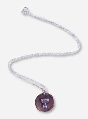 DaynaU Texas Tech Double T Antique Coin Necklace