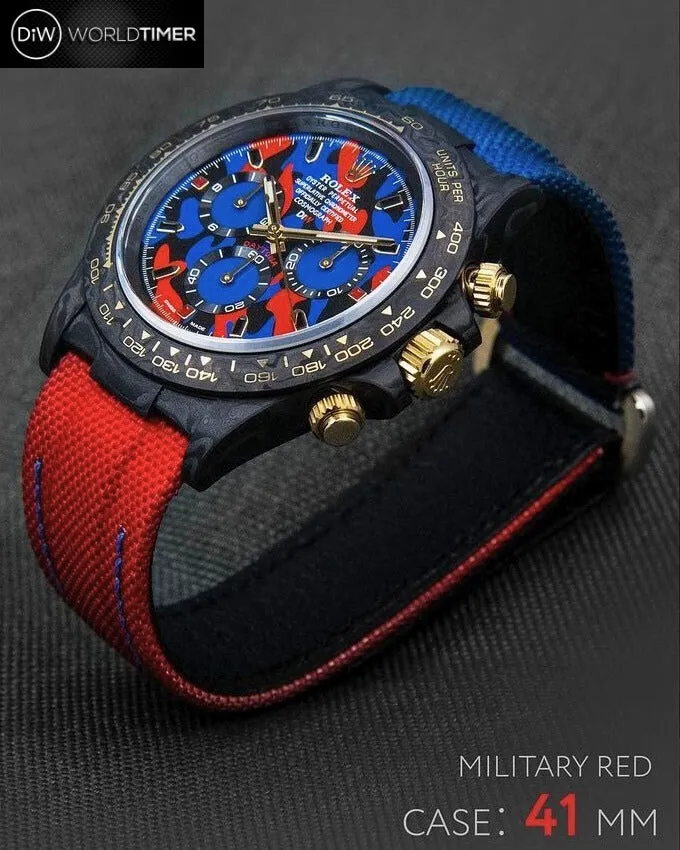 DiW Rolex Daytona 41mm MILITARY RED (Retail: €59 990)