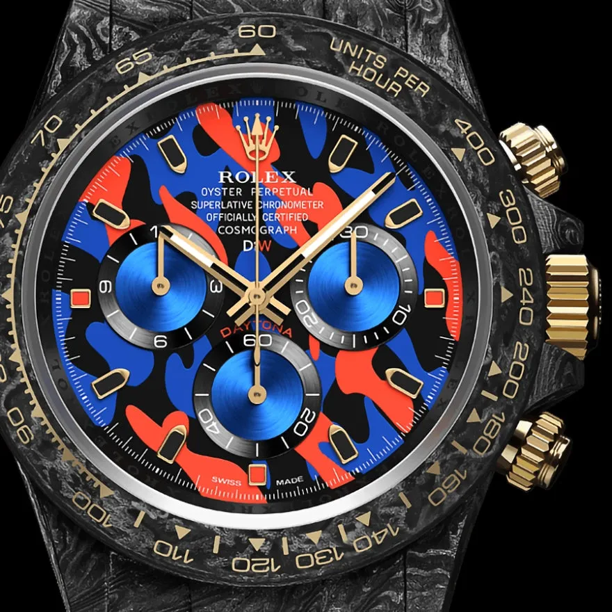DiW Rolex Daytona 41mm MILITARY RED (Retail: €59 990)