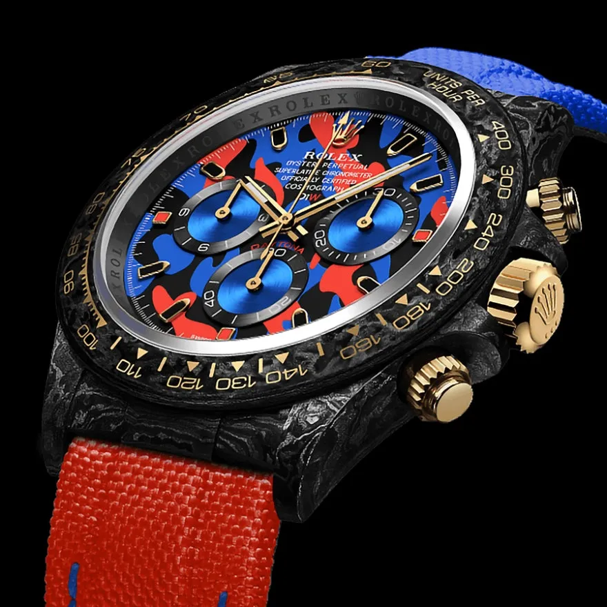 DiW Rolex Daytona 41mm MILITARY RED (Retail: €59 990)