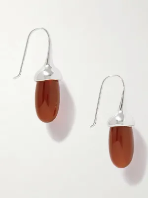 Dripping Stone sterling silver garnet earrings