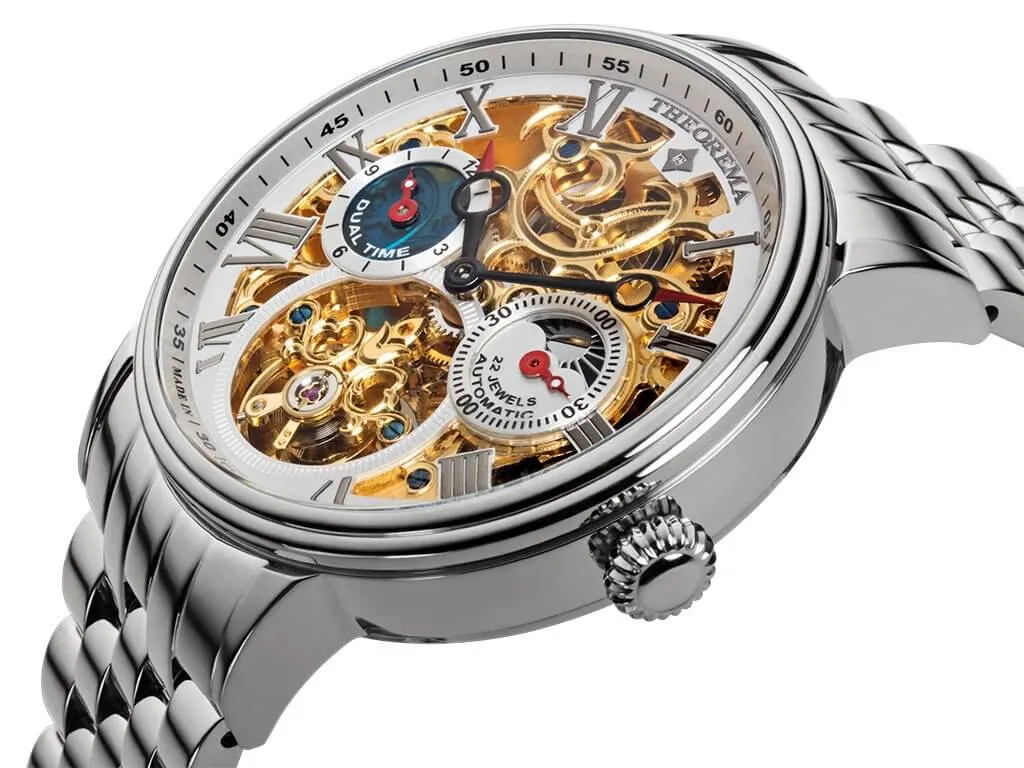 Dual-time Copenhagen by Theorema, Germany GM-111-7 |Silver|