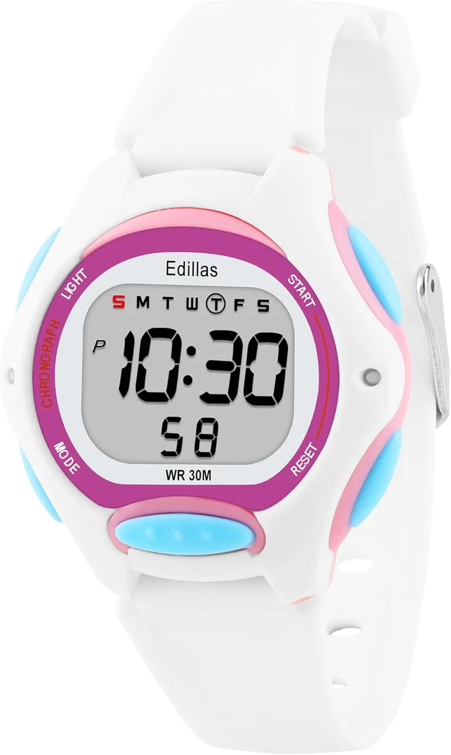 Edillas Kids Watch Digital for Girls Boys, Children Waterproof Watches Multi-Functional with LED Backlight Alarm/Stopwatch for Student Ages 4-13