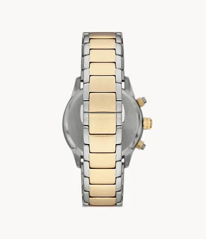 Emporio Armani Men’s Quartz Two-tone Stainless Steel Black Dial 43mm Watch AR11521