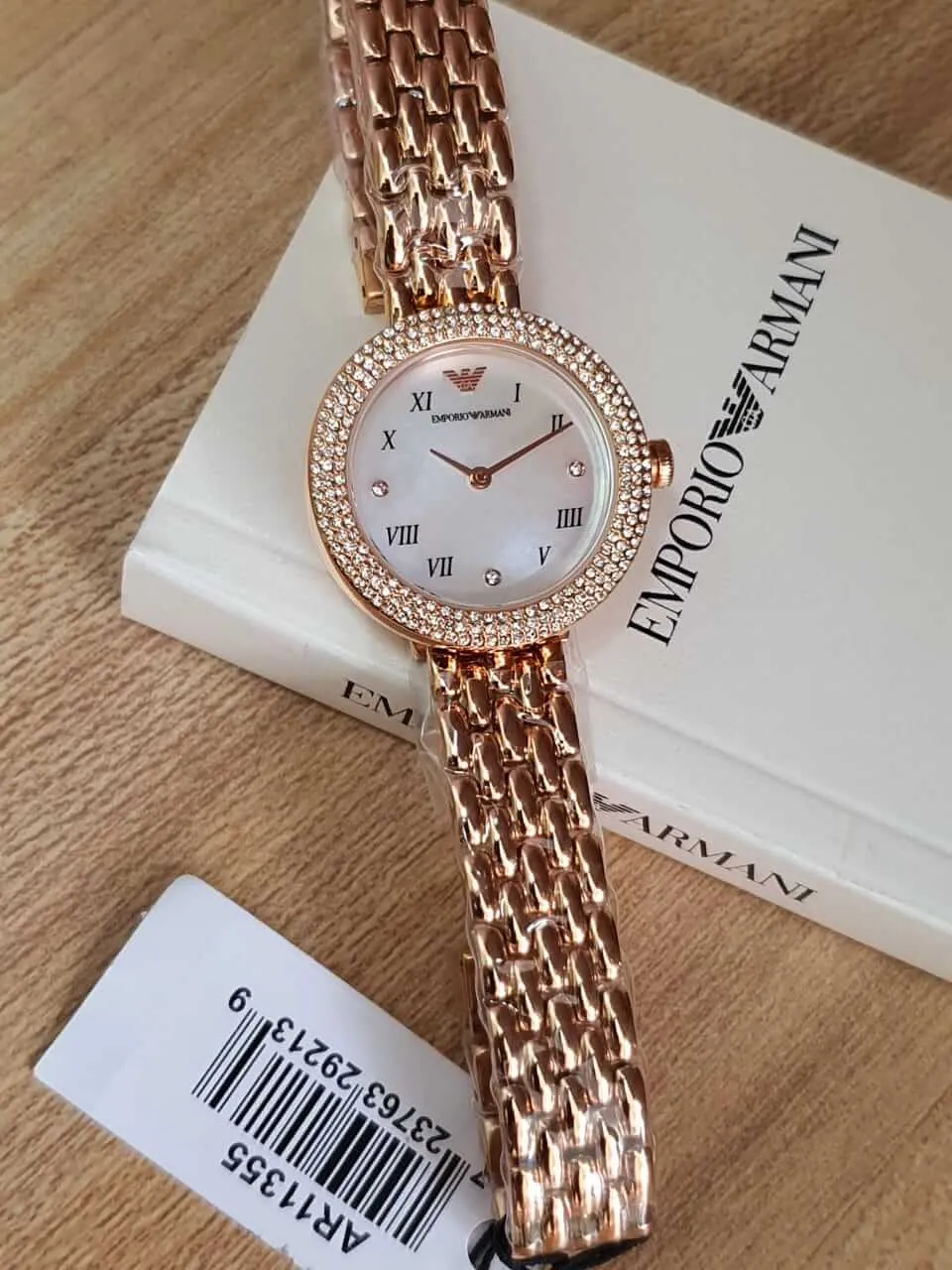 Emporio Armani Women’s Analog Stainless Steel Mother of Pearl Dial 30mm Watch AR11355