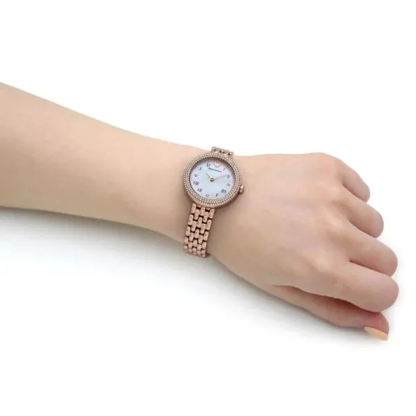 Emporio Armani Women’s Analog Stainless Steel Mother of Pearl Dial 30mm Watch AR11355