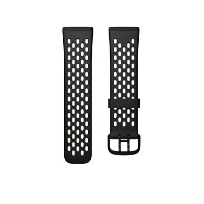 Fitbit Versa 3 & Sense Sport Band Small - Black/Lunar White