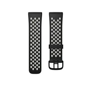 Fitbit Versa 3 & Sense Sport Band Small - Black/Lunar White