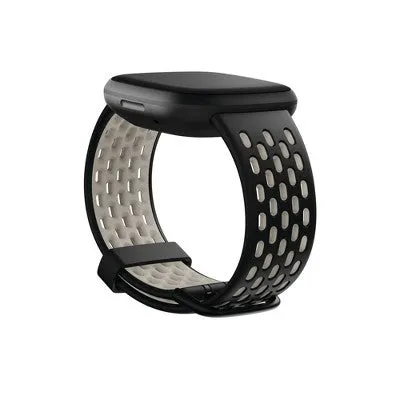 Fitbit Versa 3 & Sense Sport Band Small - Black/Lunar White