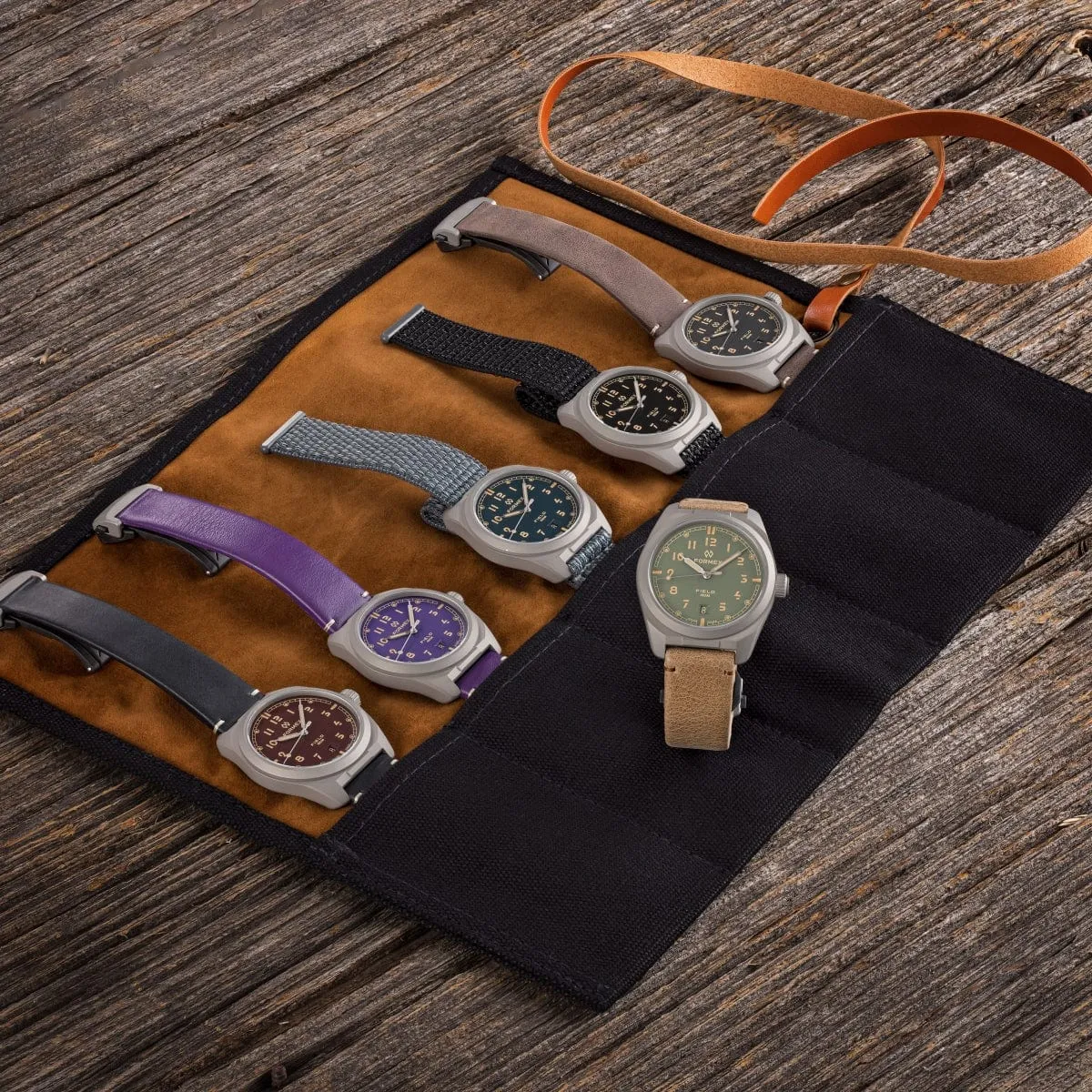 FORMEX Field Automatic - Charcoal - Blue Nylon Strap