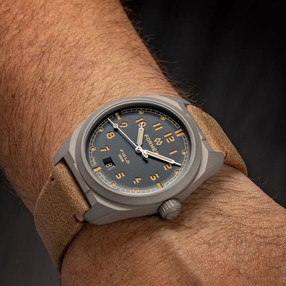 FORMEX Field Automatic - Charcoal - Blue Nylon Strap