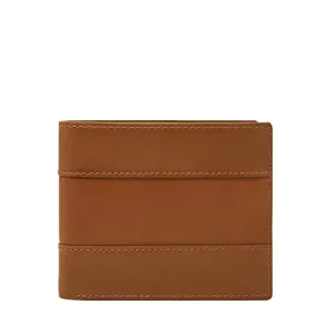 Fossil Men's Leather Bifold Wallet with Flip ID Window for Men