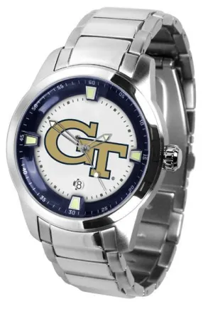 Georgia Tech Yellow Jackets Men's Titan Stainless Steel Band Watch