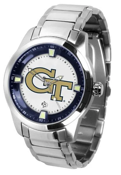 Georgia Tech Yellow Jackets Men's Titan Stainless Steel Band Watch