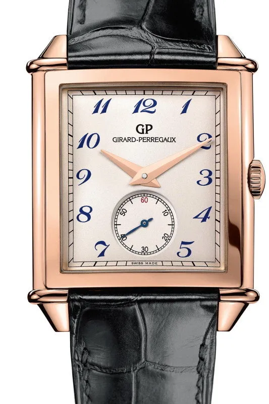 Girard Perregaux Vintage 1945 XXL Silver Dial 18K Rose Gold Men's Watch