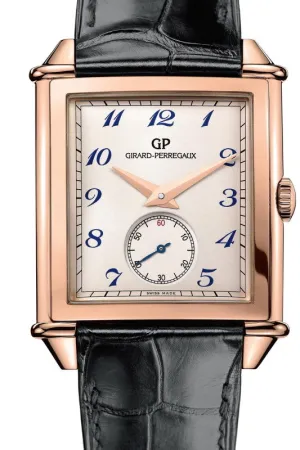 Girard Perregaux Vintage 1945 XXL Silver Dial 18K Rose Gold Men's Watch