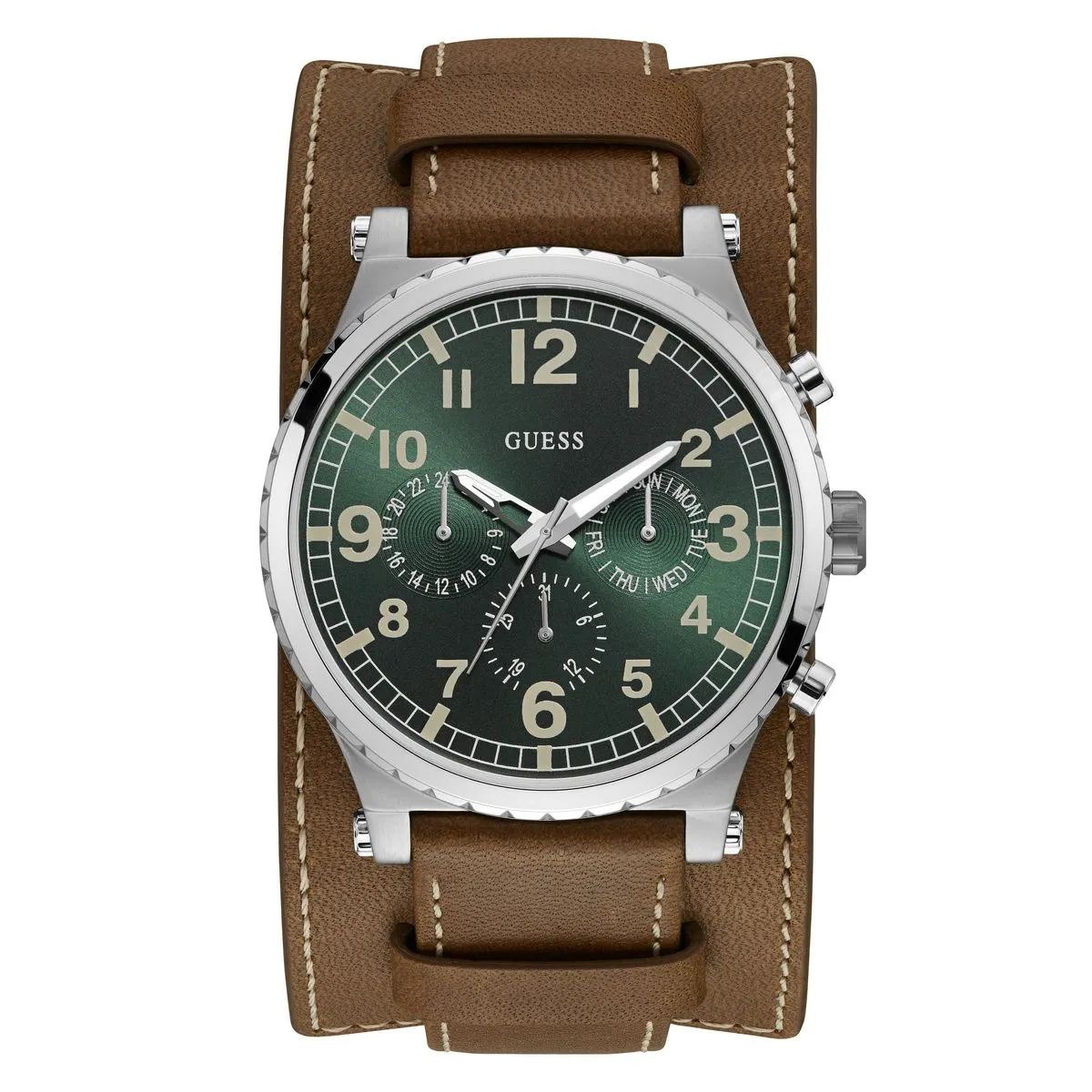 Guess Green Dial Men Analog Watch - U1162G1M