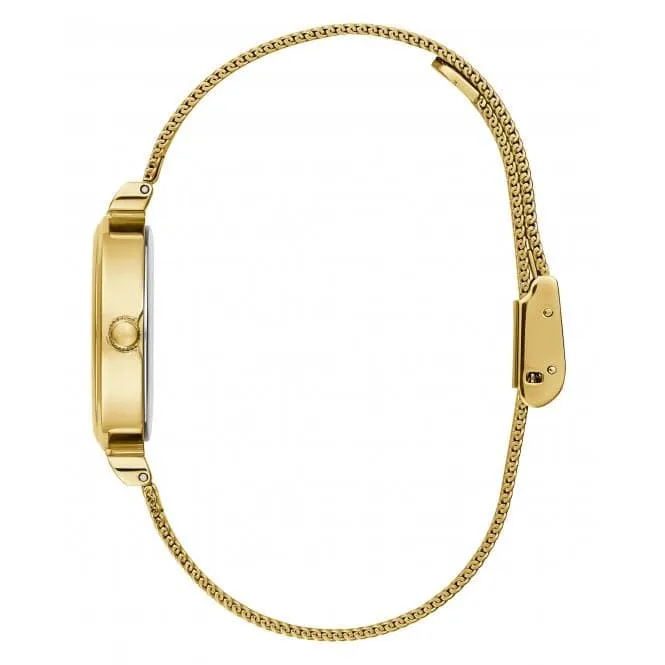 Guess Ladies Array Stainless Steel Mesh Gold Tone Watch GW0471L2
