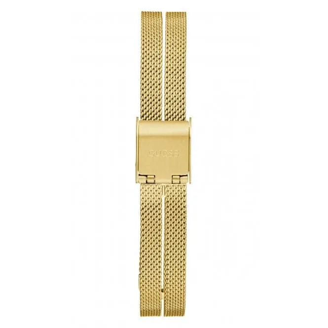 Guess Ladies Array Stainless Steel Mesh Gold Tone Watch GW0471L2
