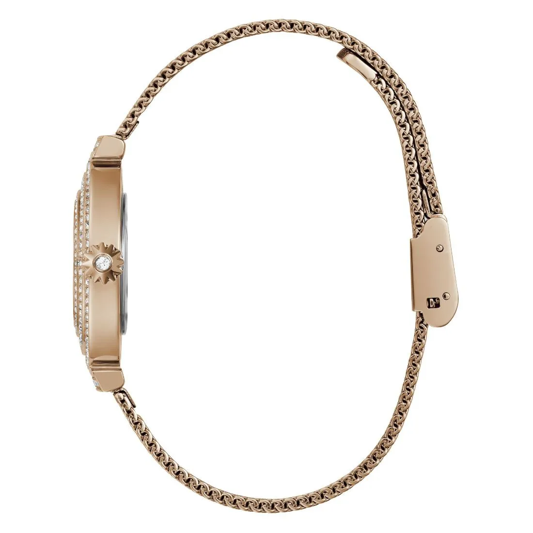 Guess Women 32 mm Rose Gold Dial Analog Watch- GW0550L3