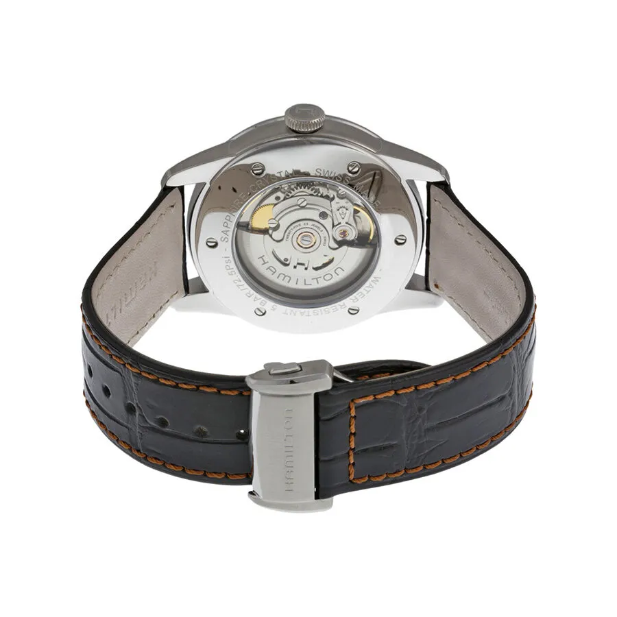Hamilton Classic Railroad Automatic Black Dial Black Leather Men's Watch H40515731