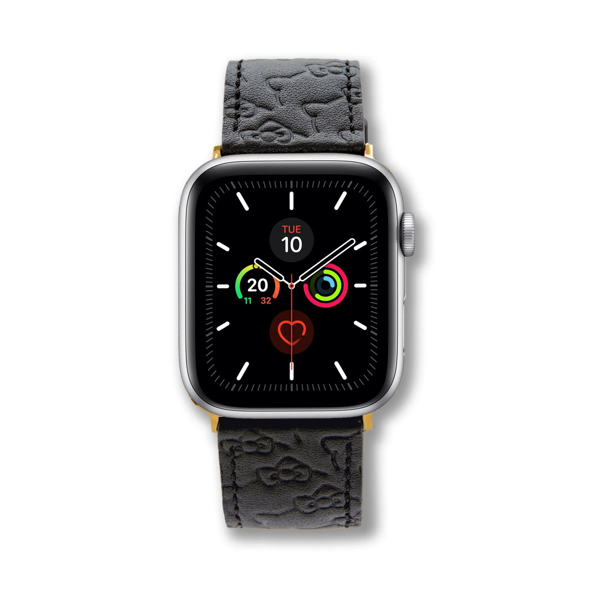 Hello Kitty x Sonix Classic Black Leather Watch Band