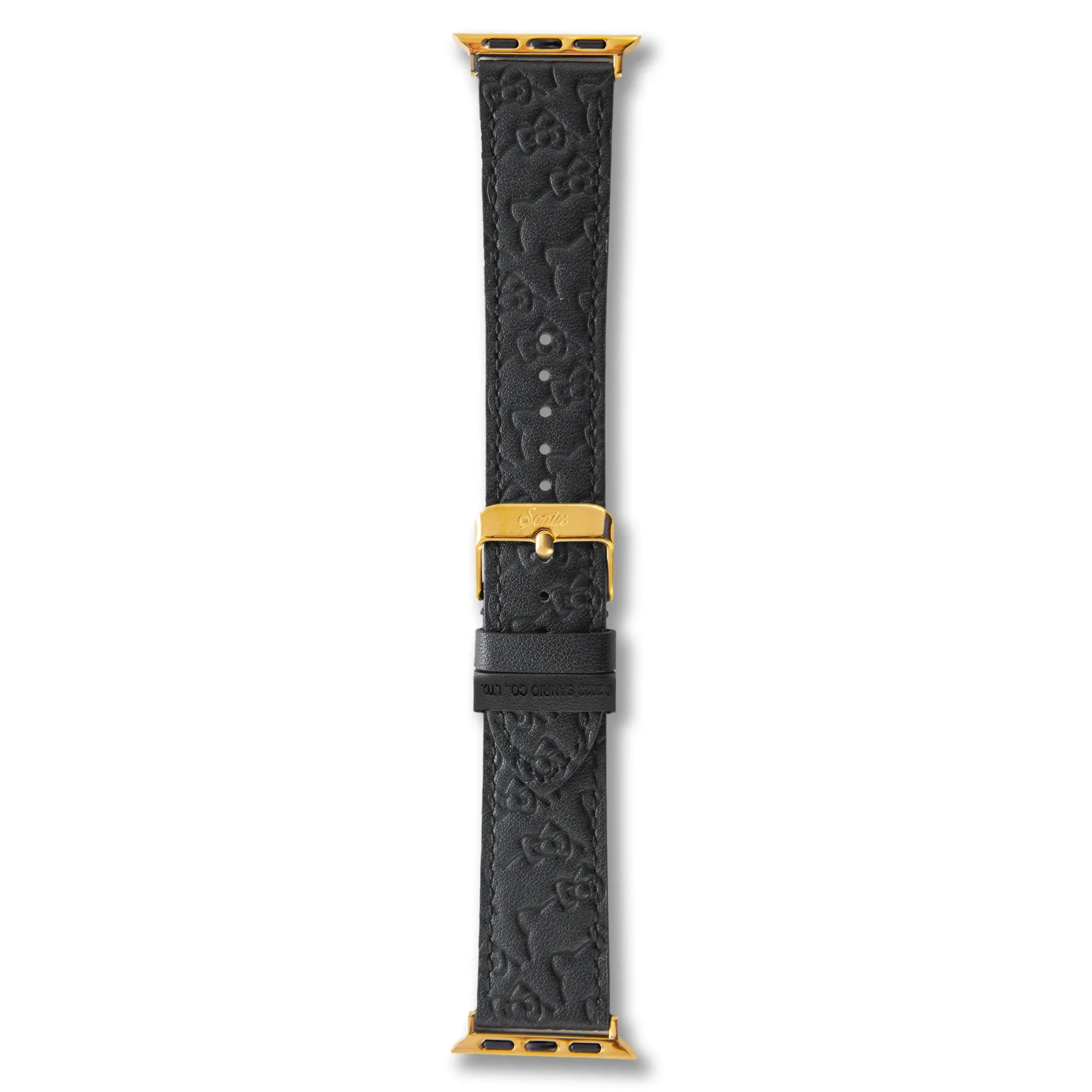 Hello Kitty x Sonix Classic Black Leather Watch Band