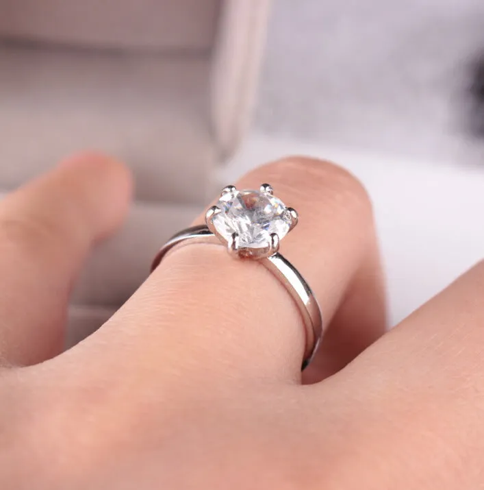 High-Diamond Wedding Engagement Ring