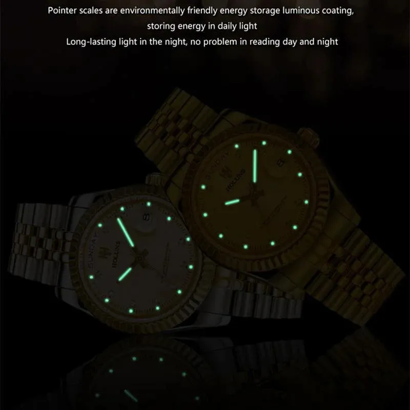 Holuns Jewels Day-Date 37 Jubilee Quartz Homage Watches