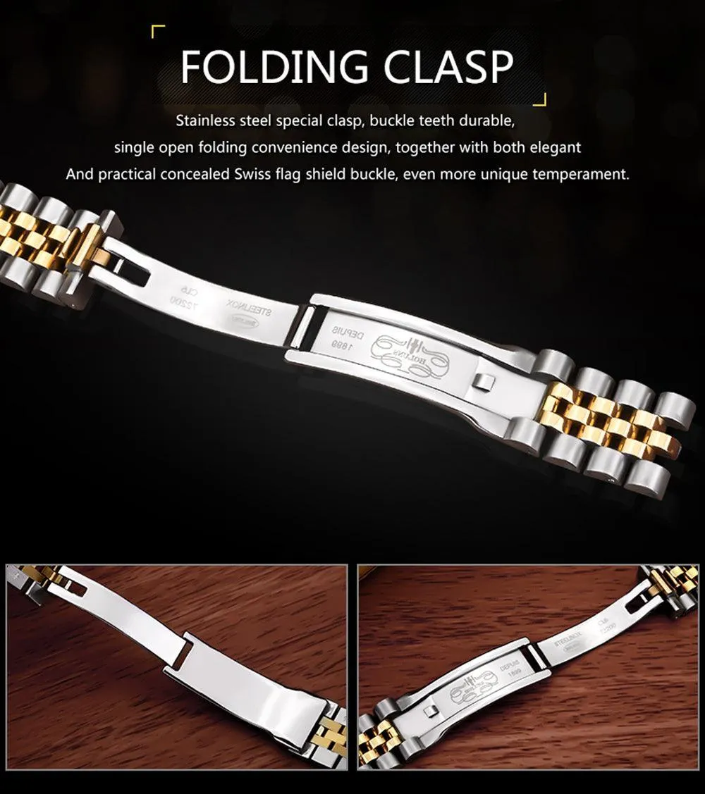 Holuns Jewels Day-Date 37 Jubilee Quartz Homage Watches