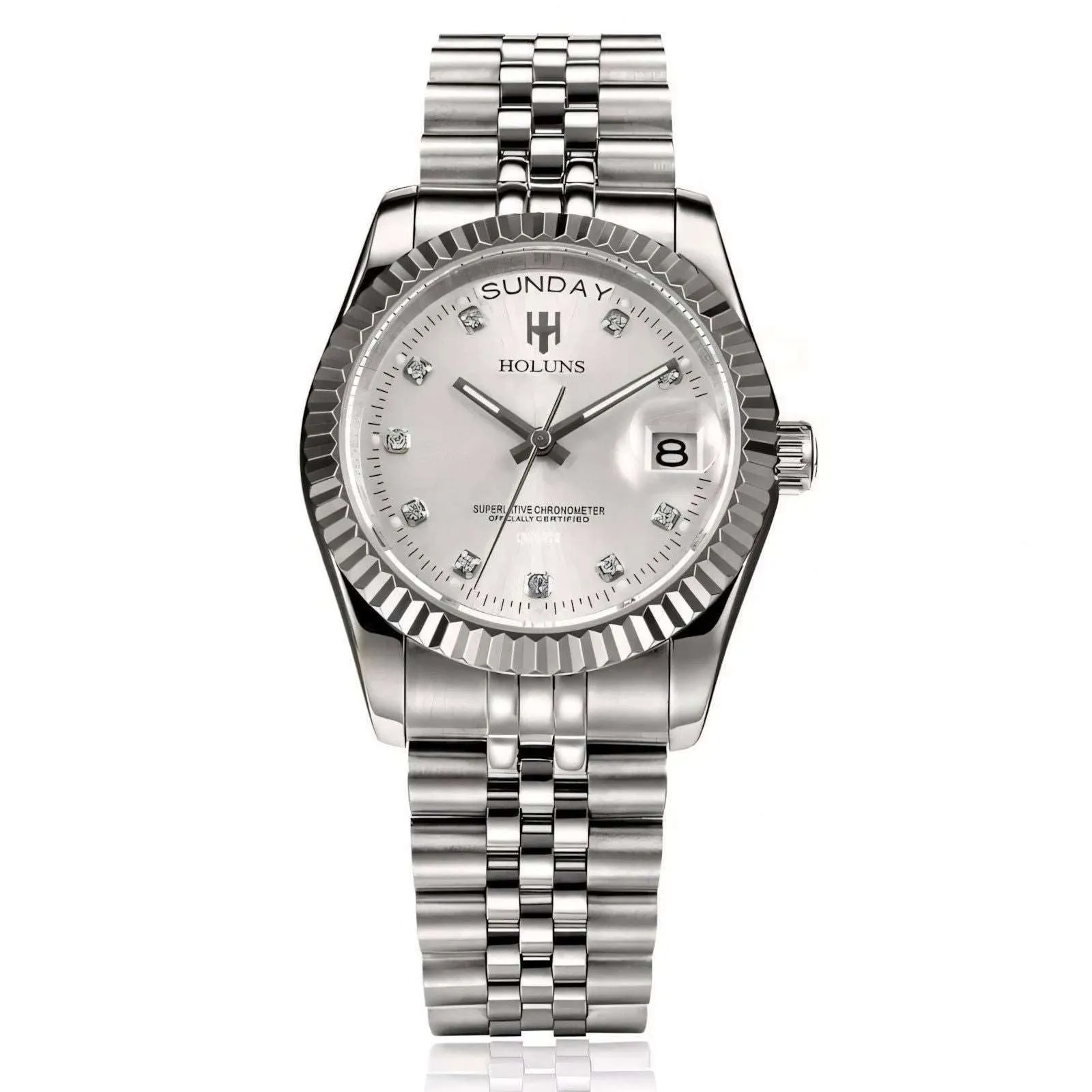 Holuns Jewels Day-Date 37 Jubilee Quartz Homage Watches