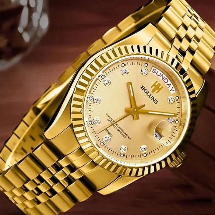 Holuns Jewels Day-Date 37 Jubilee Quartz Homage Watches