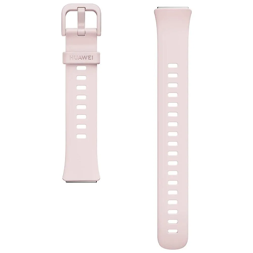 Huawei Band 7 LEA-B19 Gold Durable Polymer Case With Nebula Pink Silicone Strap