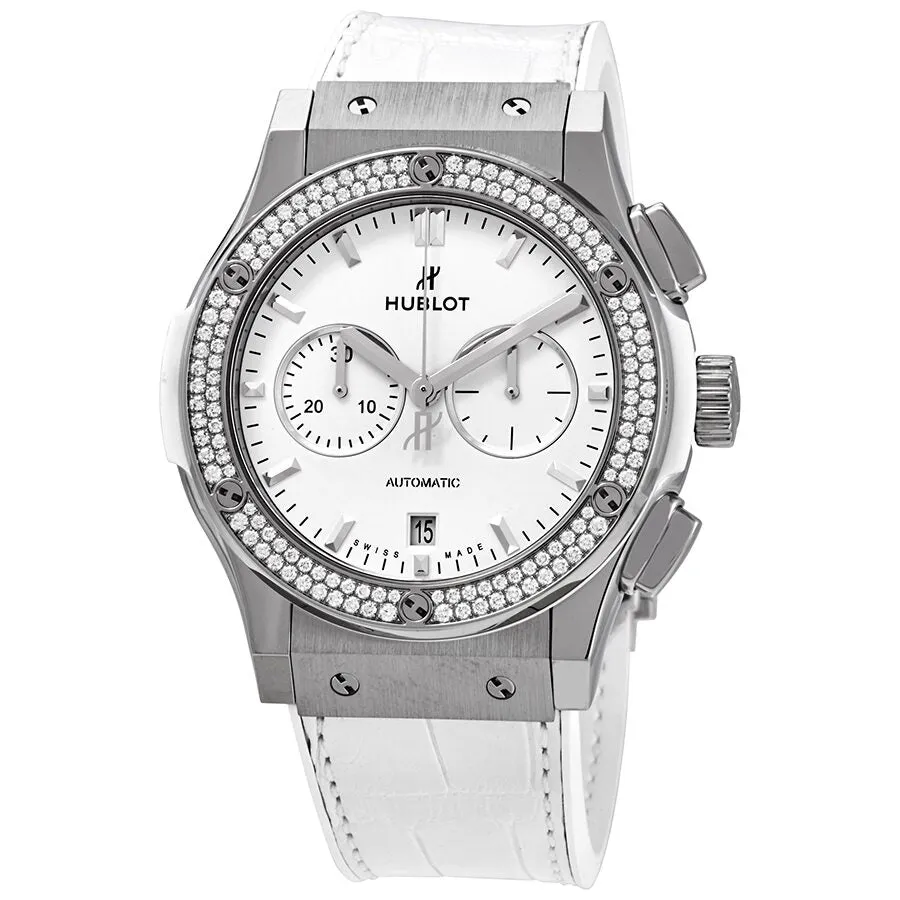 Hublot Classic Fusion Mat White Dial Automatic Ladies Chronograph Watch 541.NE.2010.LR.1104