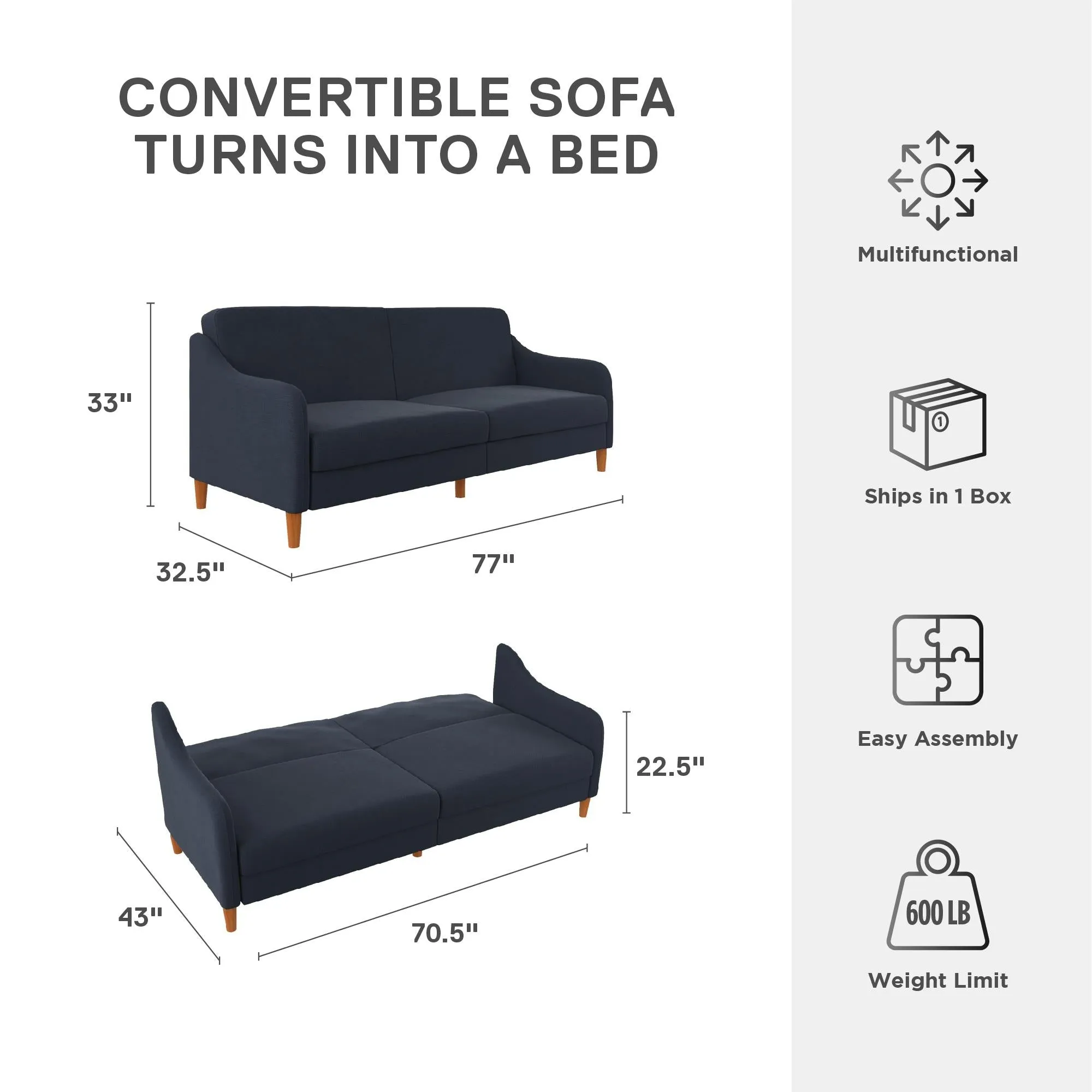 Jasper Futon Sofa Bed