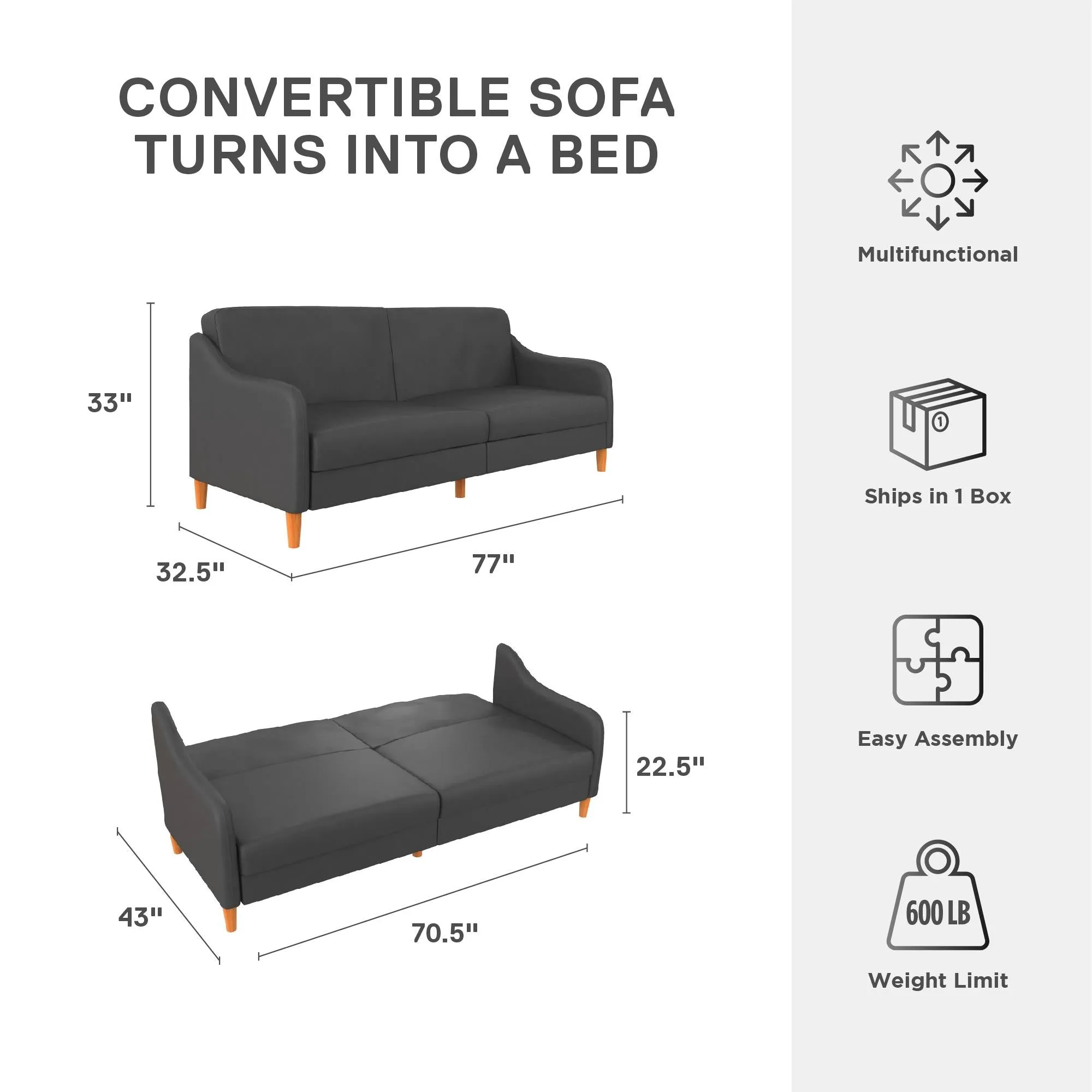 Jasper Futon Sofa Bed
