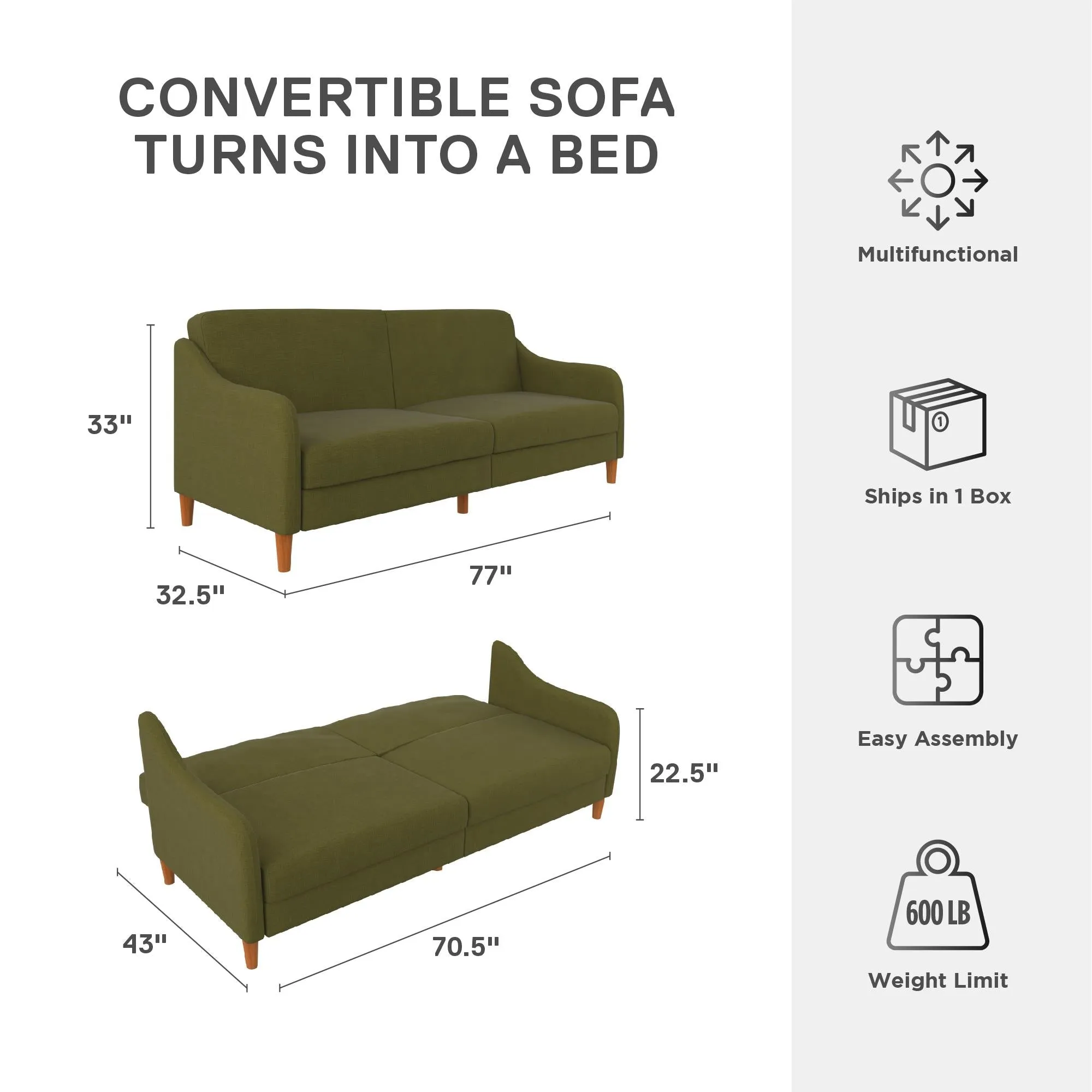 Jasper Futon Sofa Bed