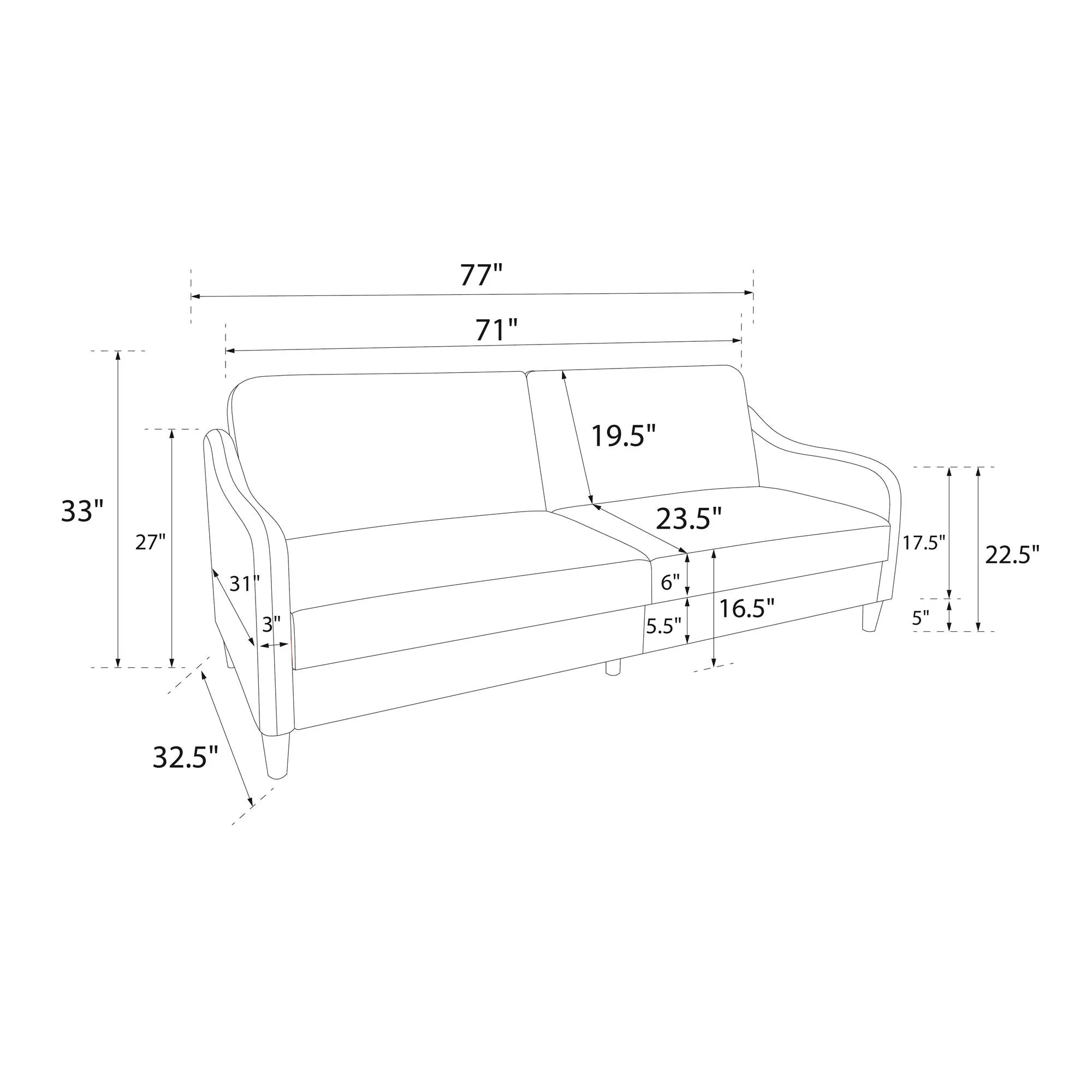 Jasper Futon Sofa Bed