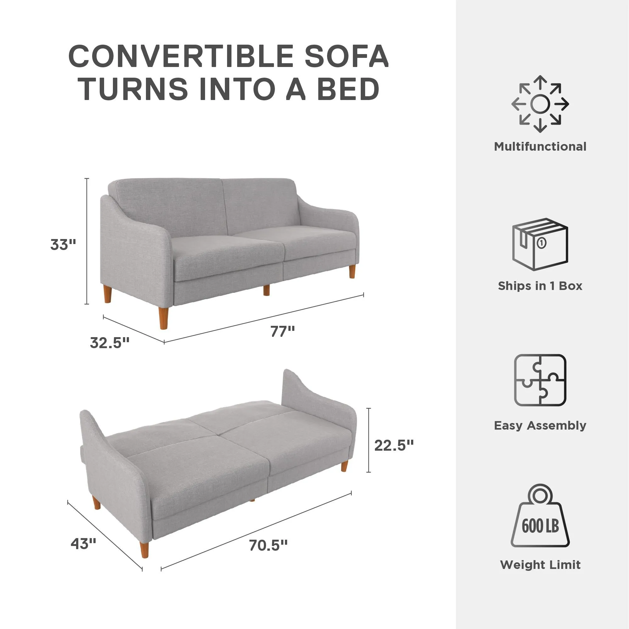 Jasper Futon Sofa Bed