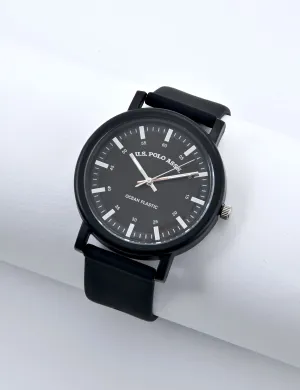 LADIES BLACK CLASSIC STRAP ANALOG WATCH